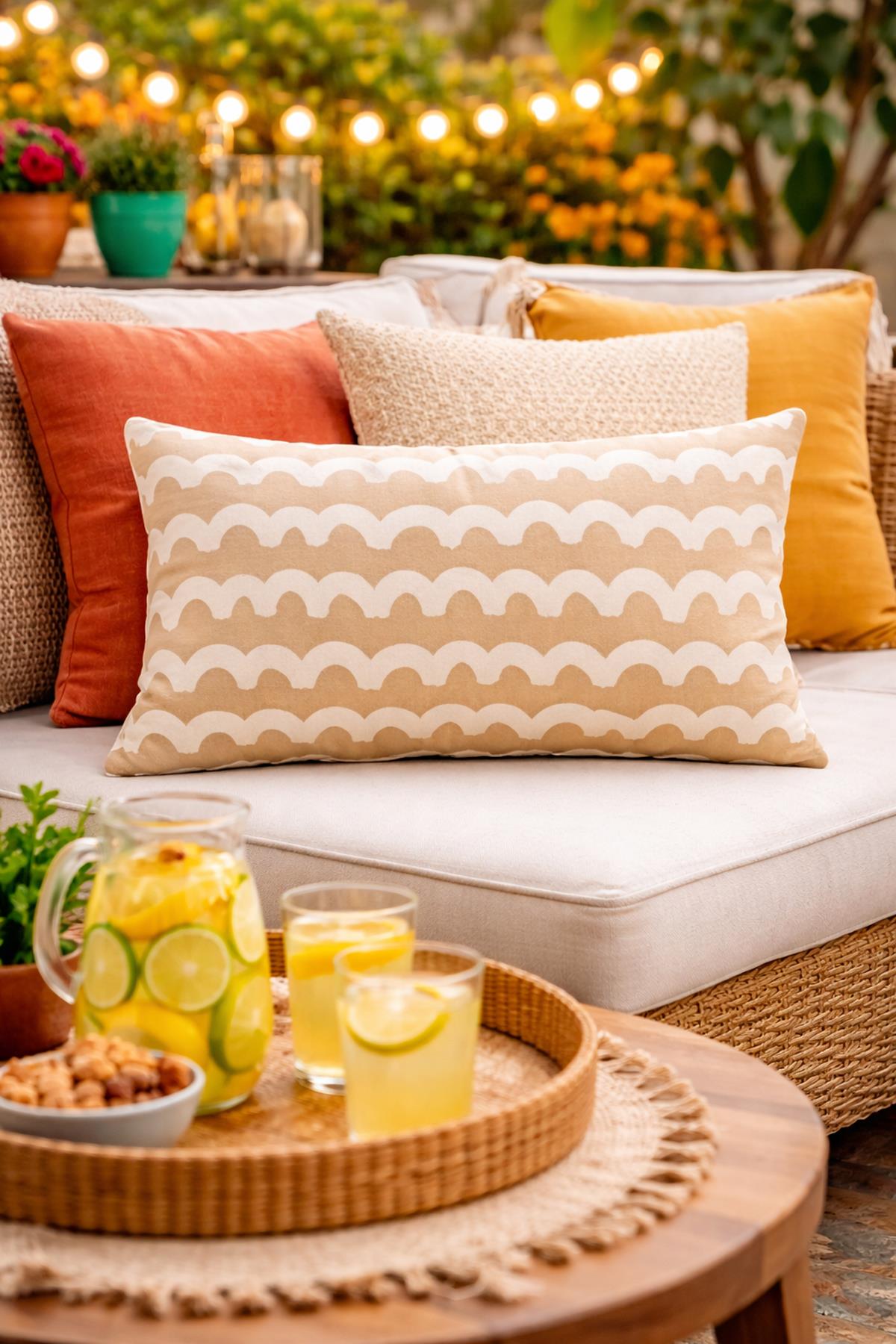 Evdek Çift Taraflı Dikdörtgen Kırlent Kılıfı TK12