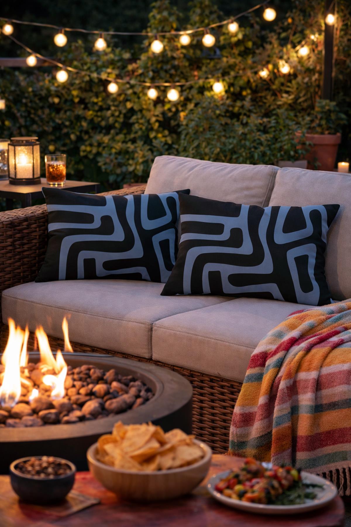 Evdek Çift Taraflı Dikdörtgen Kırlent Kılıf 2'li Ds62