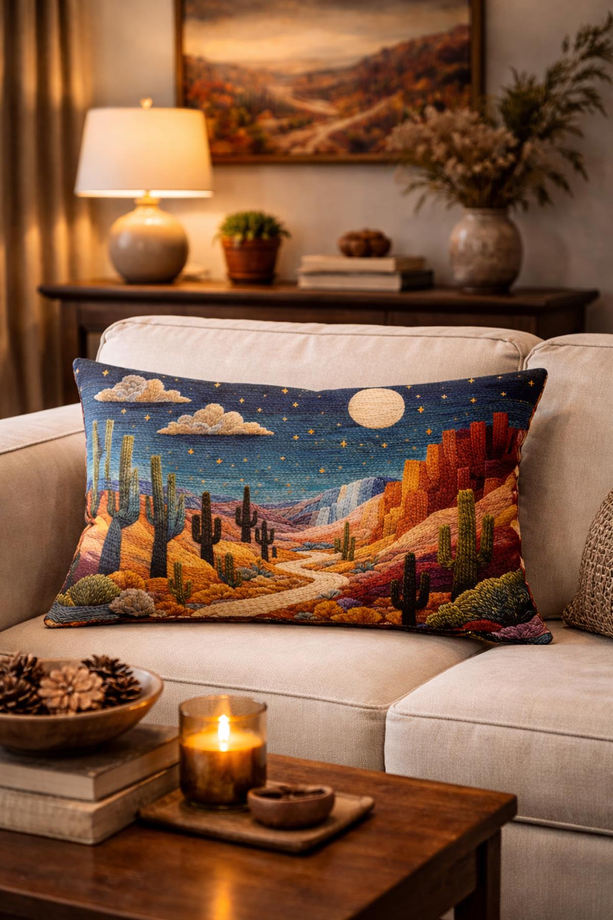 Evdek Çift Taraflı Dikdörtgen Kırlent Kılıfı 6EMD26 - 7061426