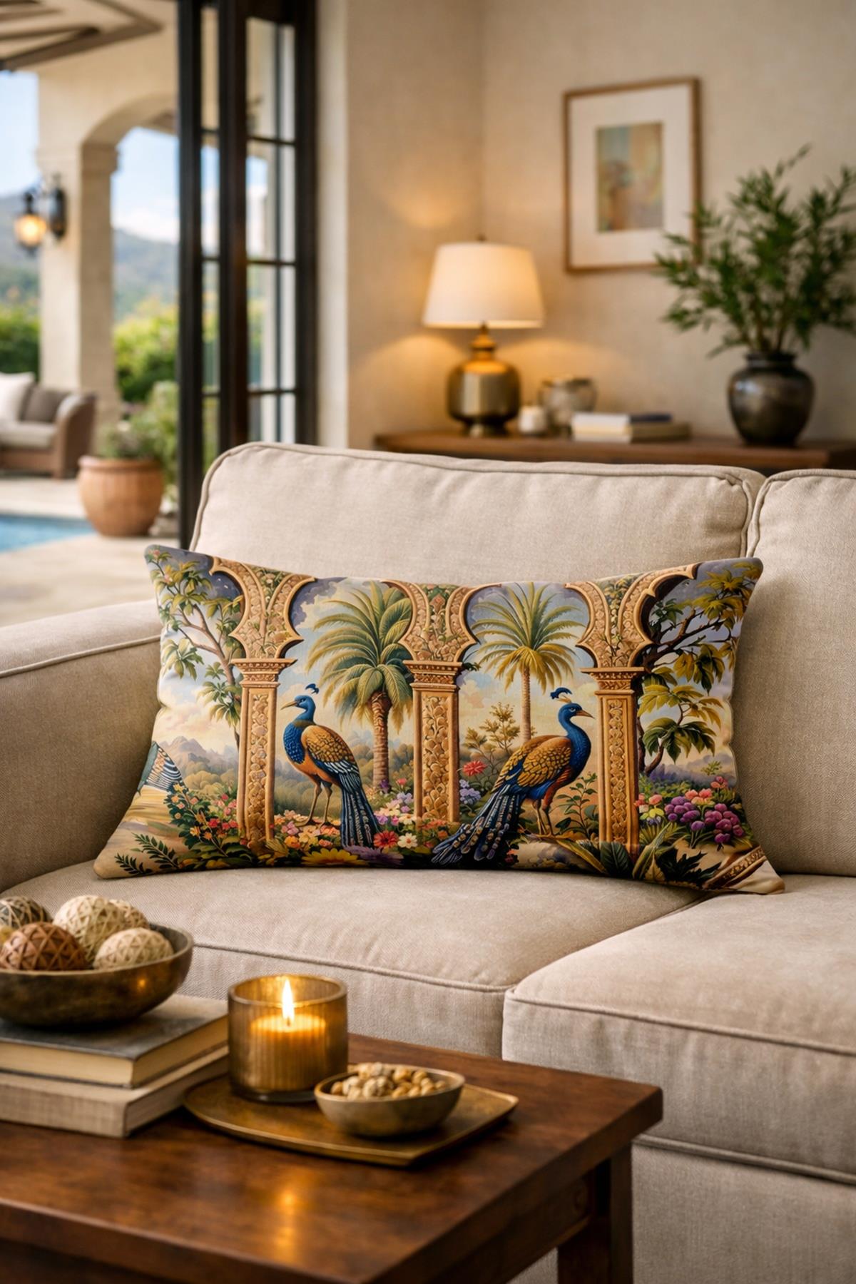 Evdek Çift Taraflı Dikdörtgen Kırlent Kılıfı 6EMD20 - 7061365