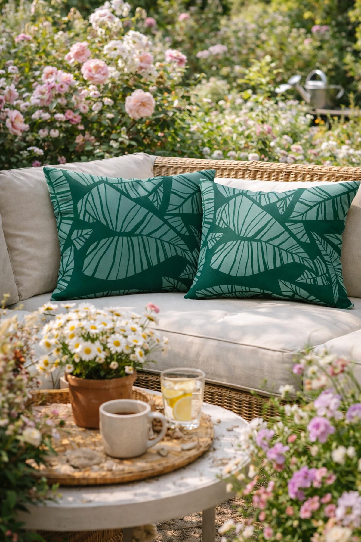 Evdek Çift Taraflı Dikdörtgen Kırlent Kılıf 2'li Ds42