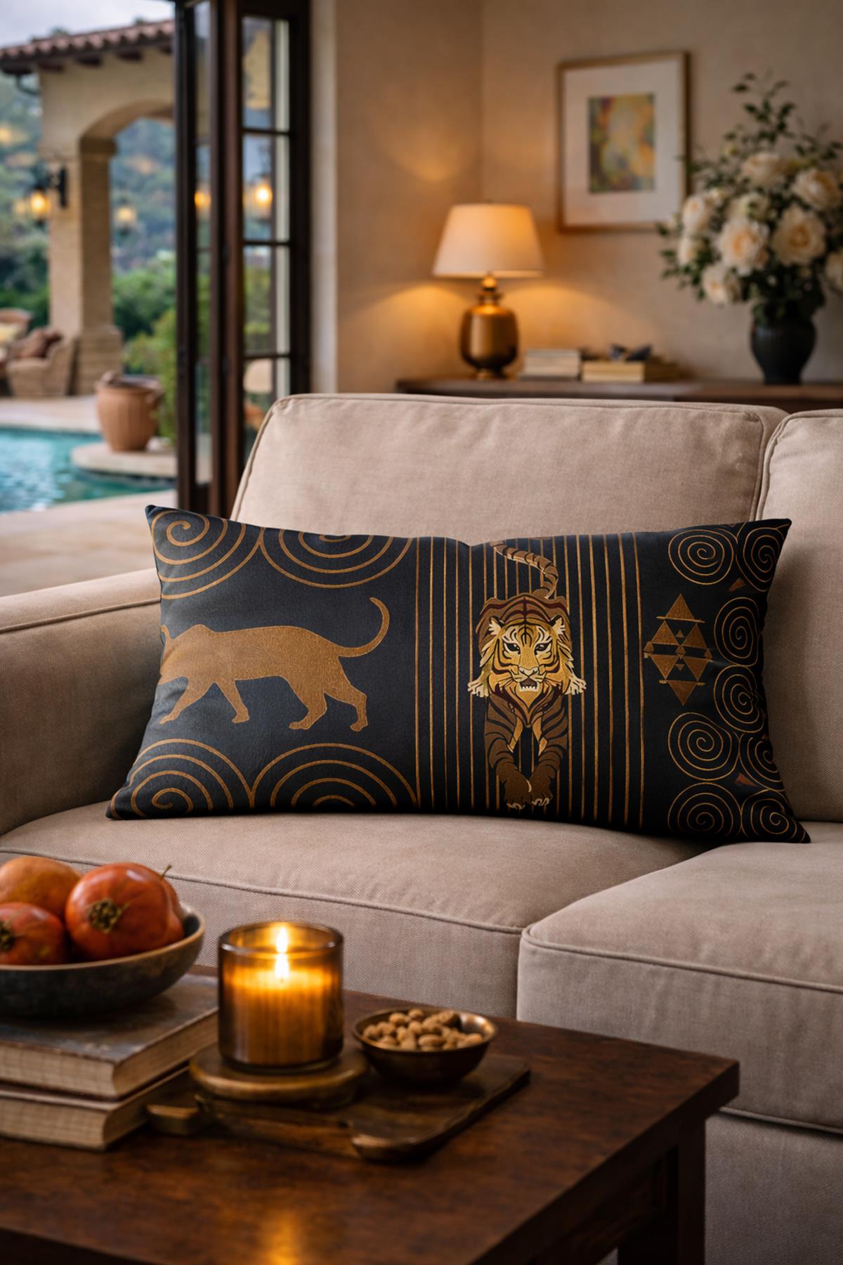 Evdek Çift Taraflı Dikdörtgen Kırlent Kılıfı 6EMD19 - 7061358