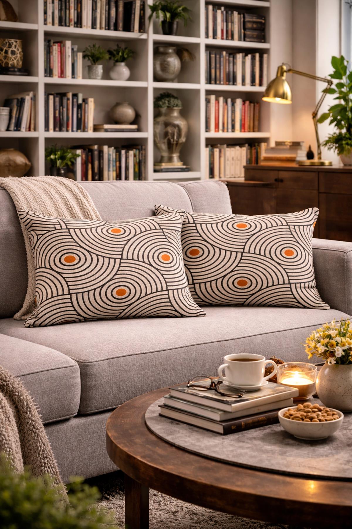 Evdek Çift Taraflı Dikdörtgen Kırlent Kılıf 2'li Ds110