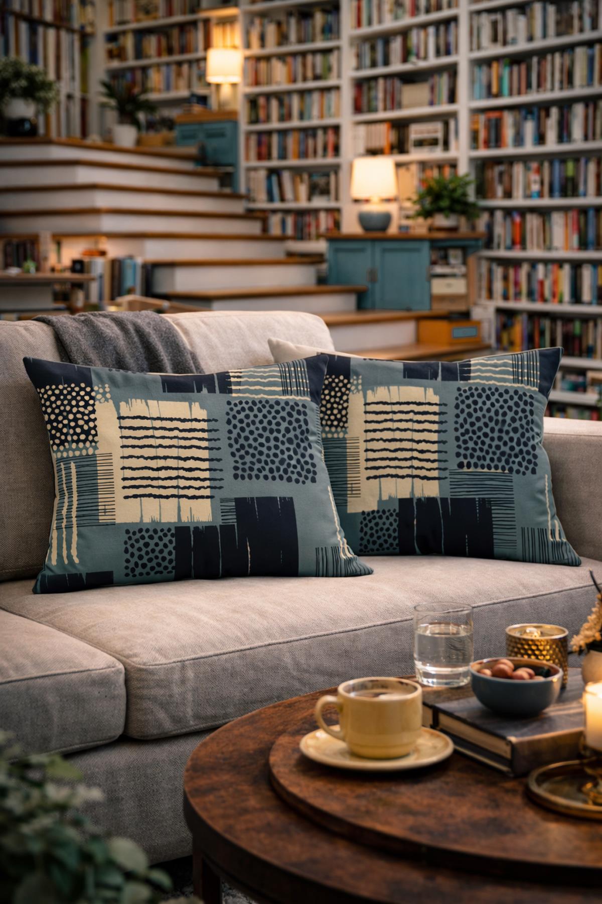 Evdek Çift Taraflı Dikdörtgen Kırlent Kılıf 2'li Ds107