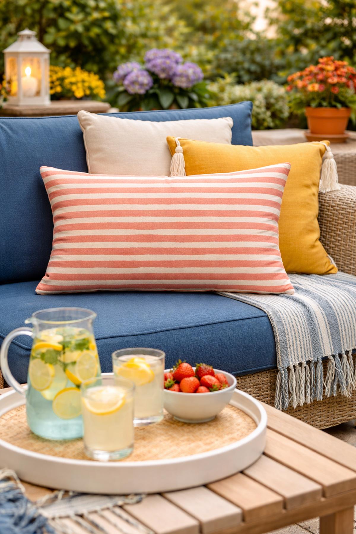 Evdek Çift Taraflı Dikdörtgen Kırlent Kılıfı TK13