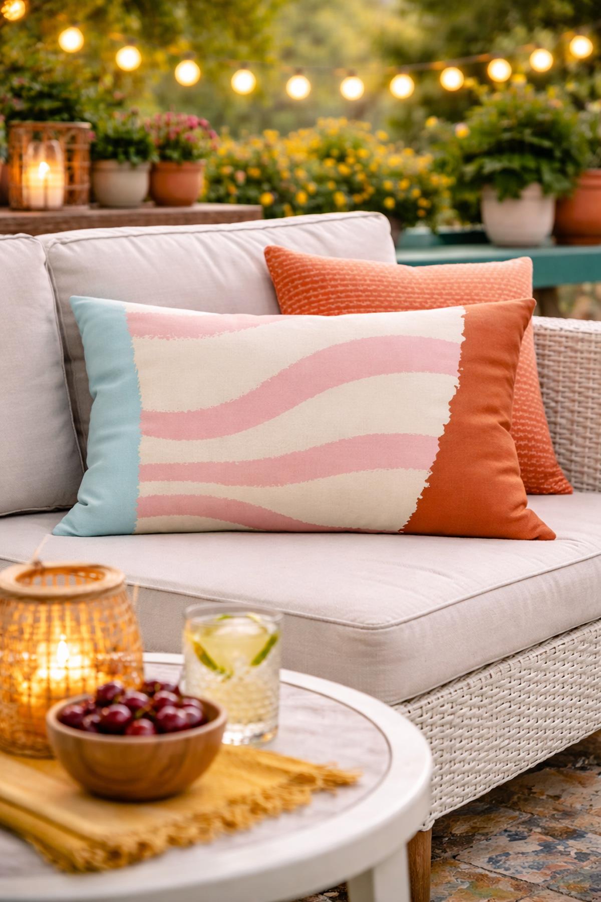 Evdek Çift Taraflı Dikdörtgen Kırlent Kılıfı TK17