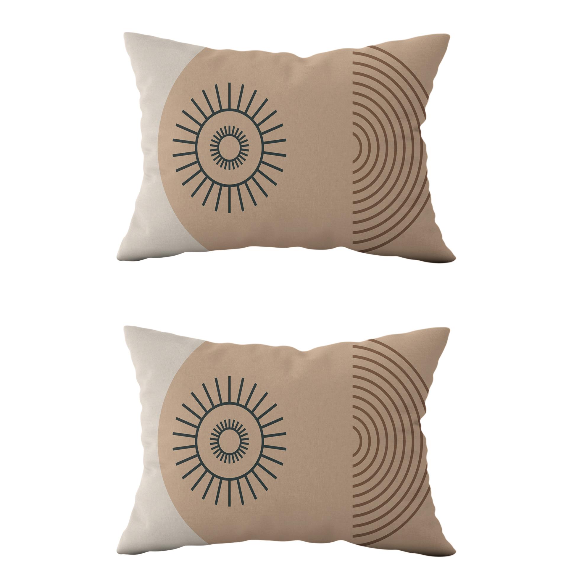 Evdek Çift Taraflı Dikdörtgen Kırlent Kılıf 2’li KL22