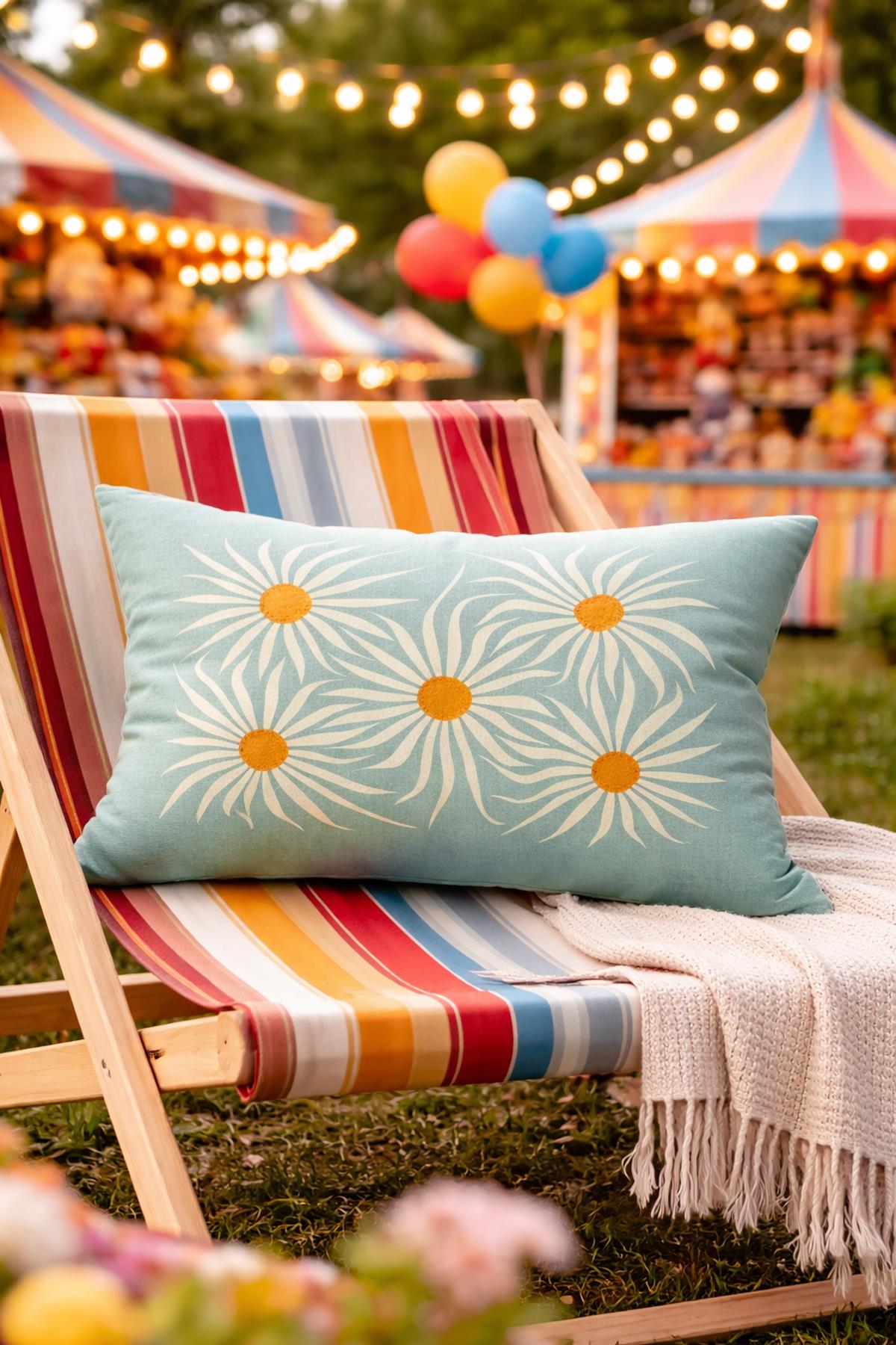 Evdek Çift Taraflı Dikdörtgen Kırlent Kılıfı TK24