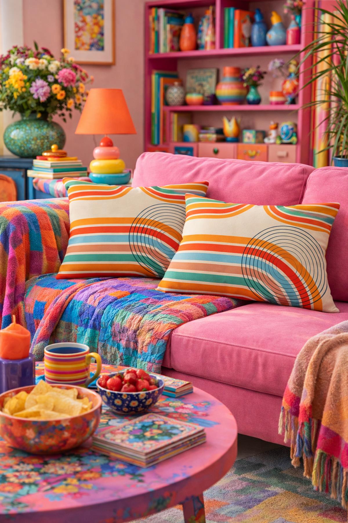 Evdek Çift Taraflı Dikdörtgen Kırlent Kılıf 2'li Ds73