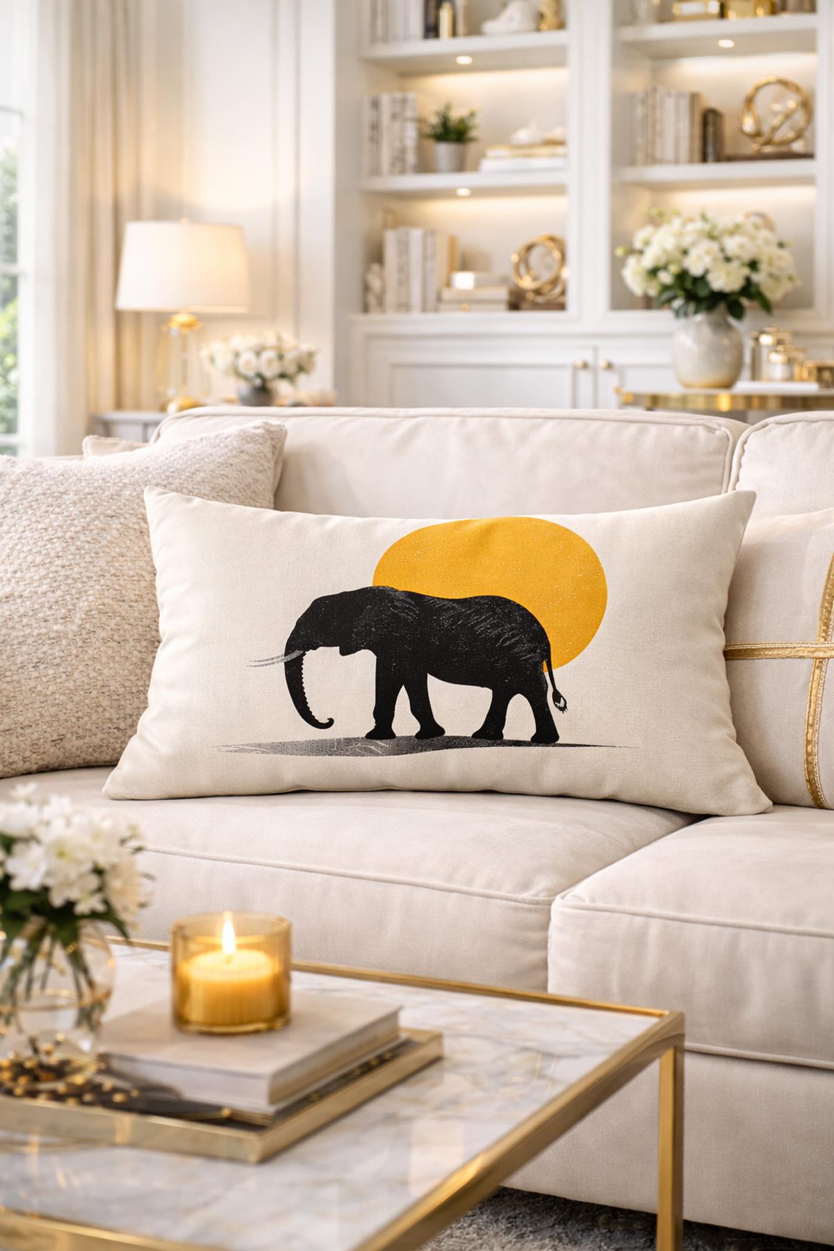 Evdek Çift Taraflı Dikdörtgen Kırlent Kılıfı 6EMD28 - 7061440