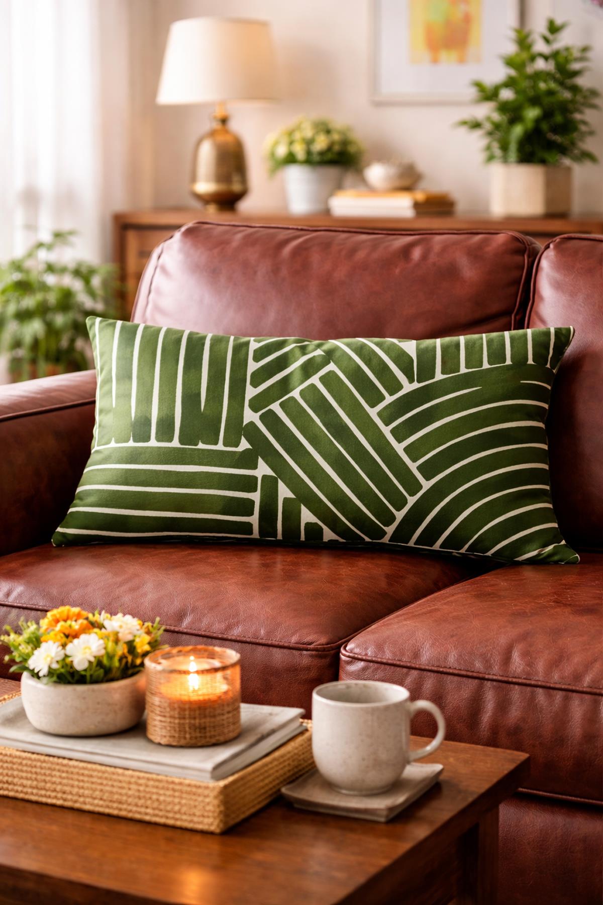 Evdek Çift Taraflı Dikdörtgen Kırlent Kılıfı 6EMD15 - 7061310