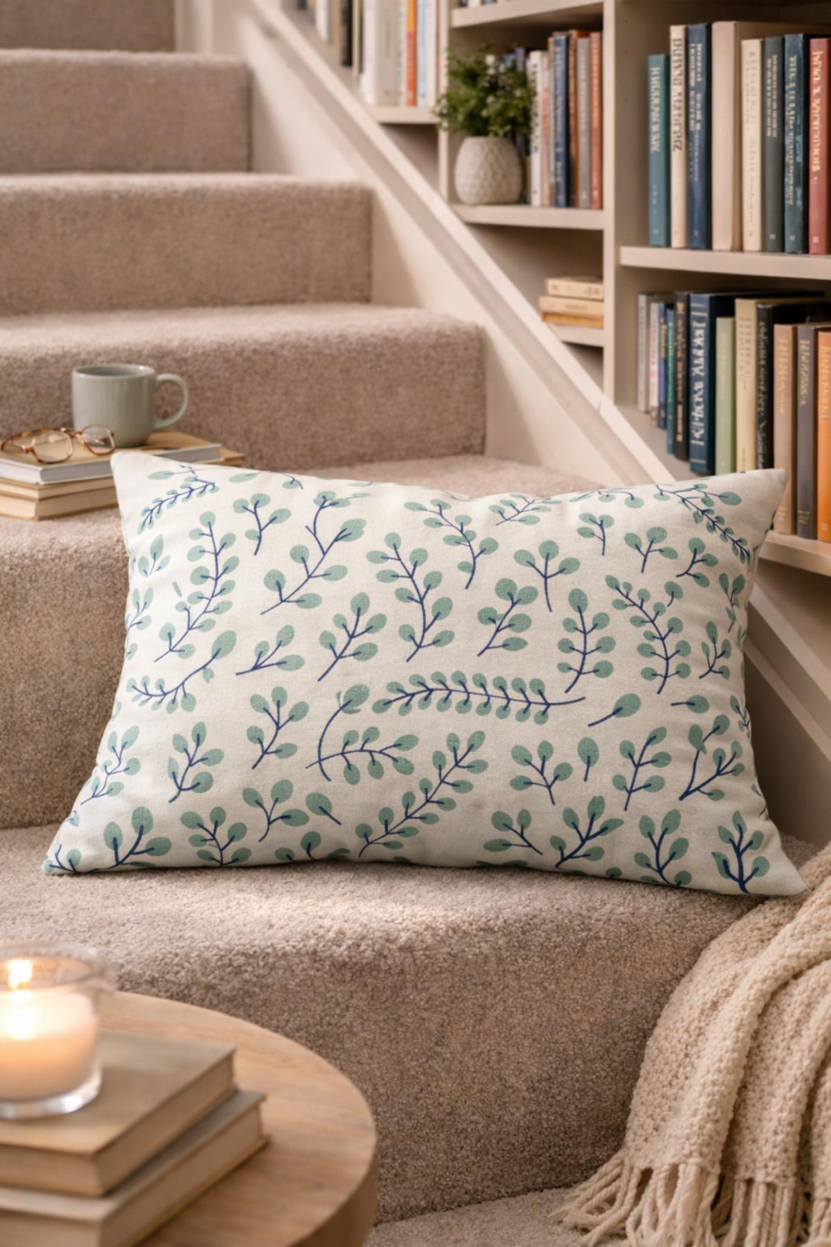 Evdek Çift Taraflı Dikdörtgen Kırlent Kılıfı TK28