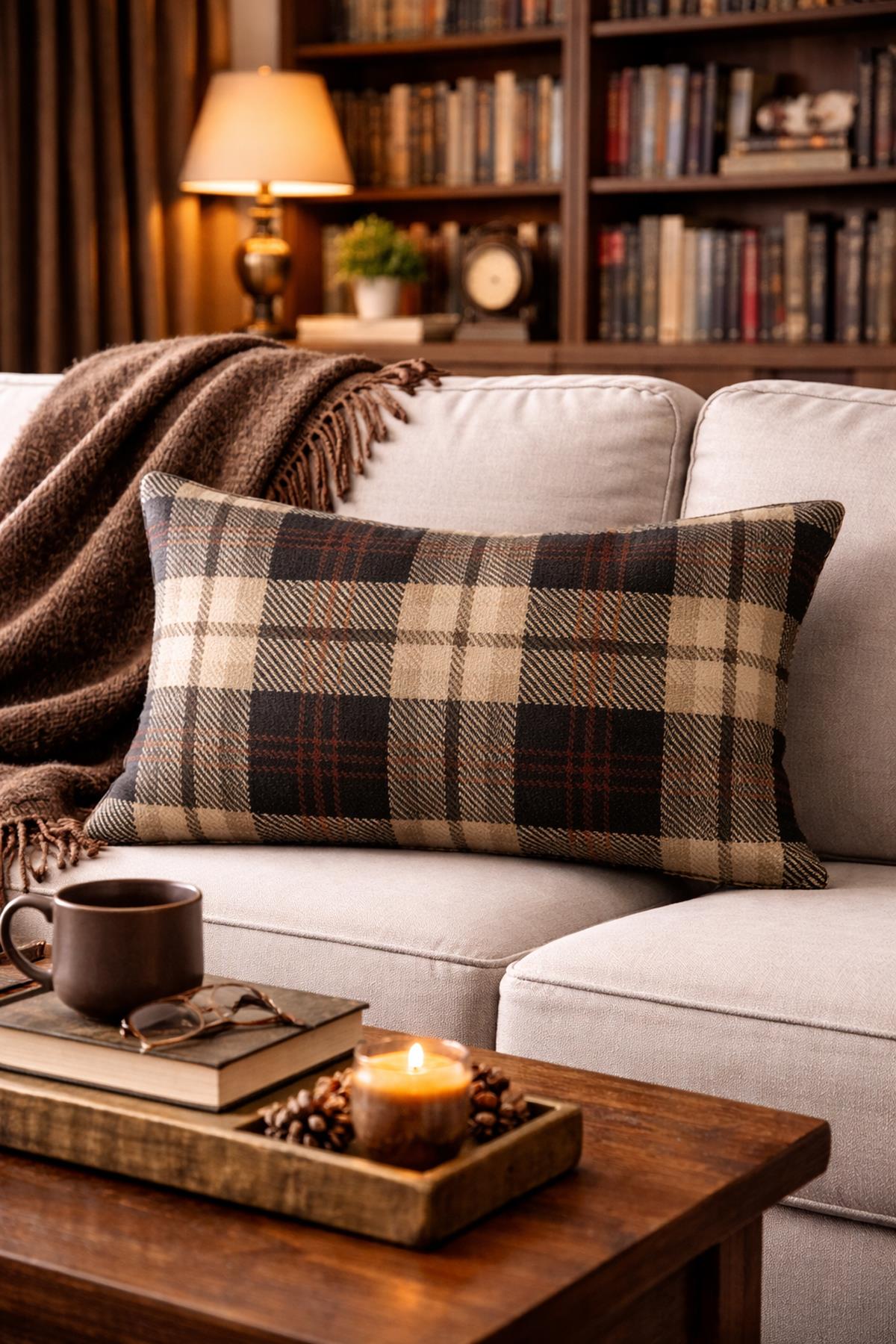 Evdek Çift Taraflı dikdörtgen Kırlent Kılıfı 6EMD8 - 7061242