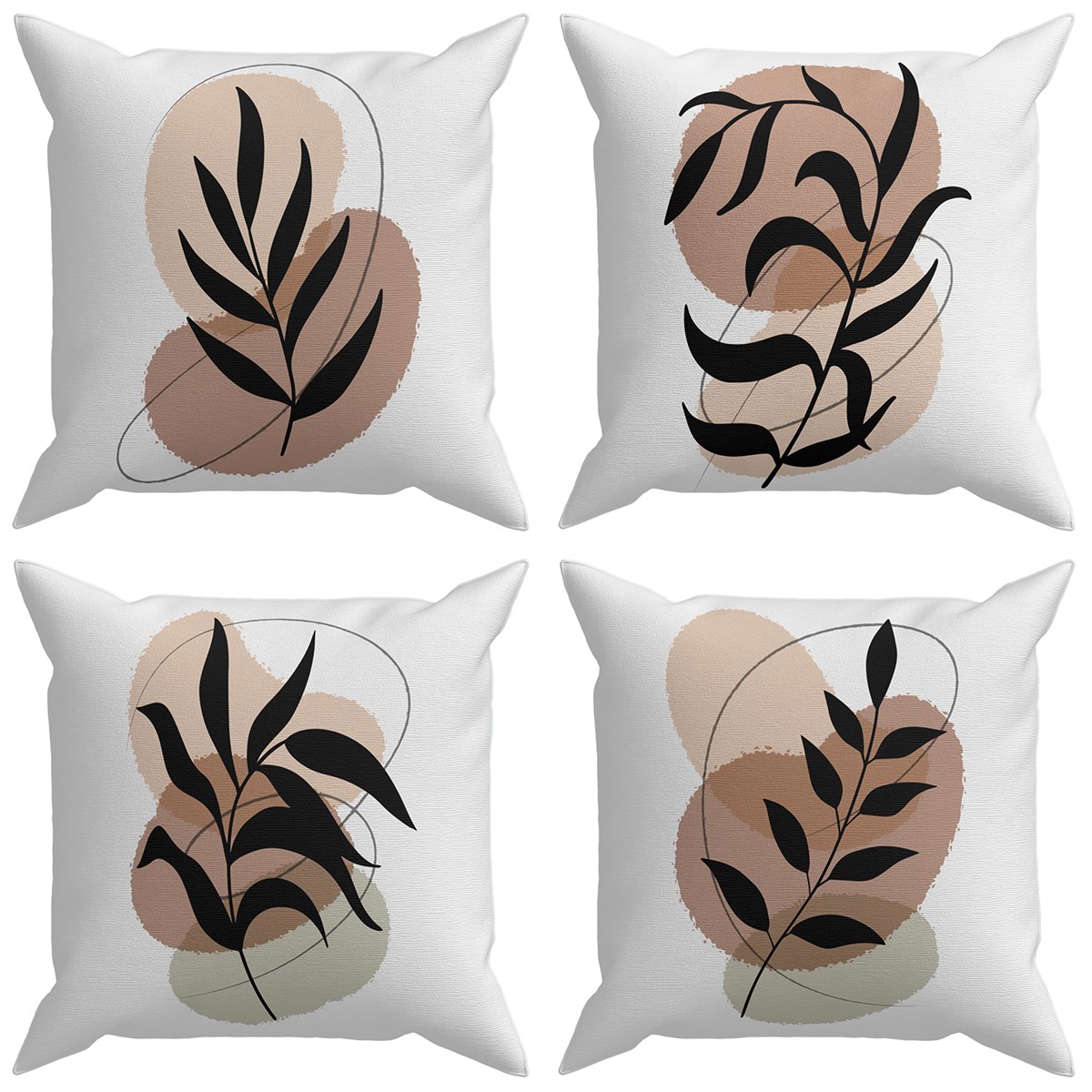 Evdek Exotic 4'lü Kırlent Kılıf Ds12 45x45 Cm
