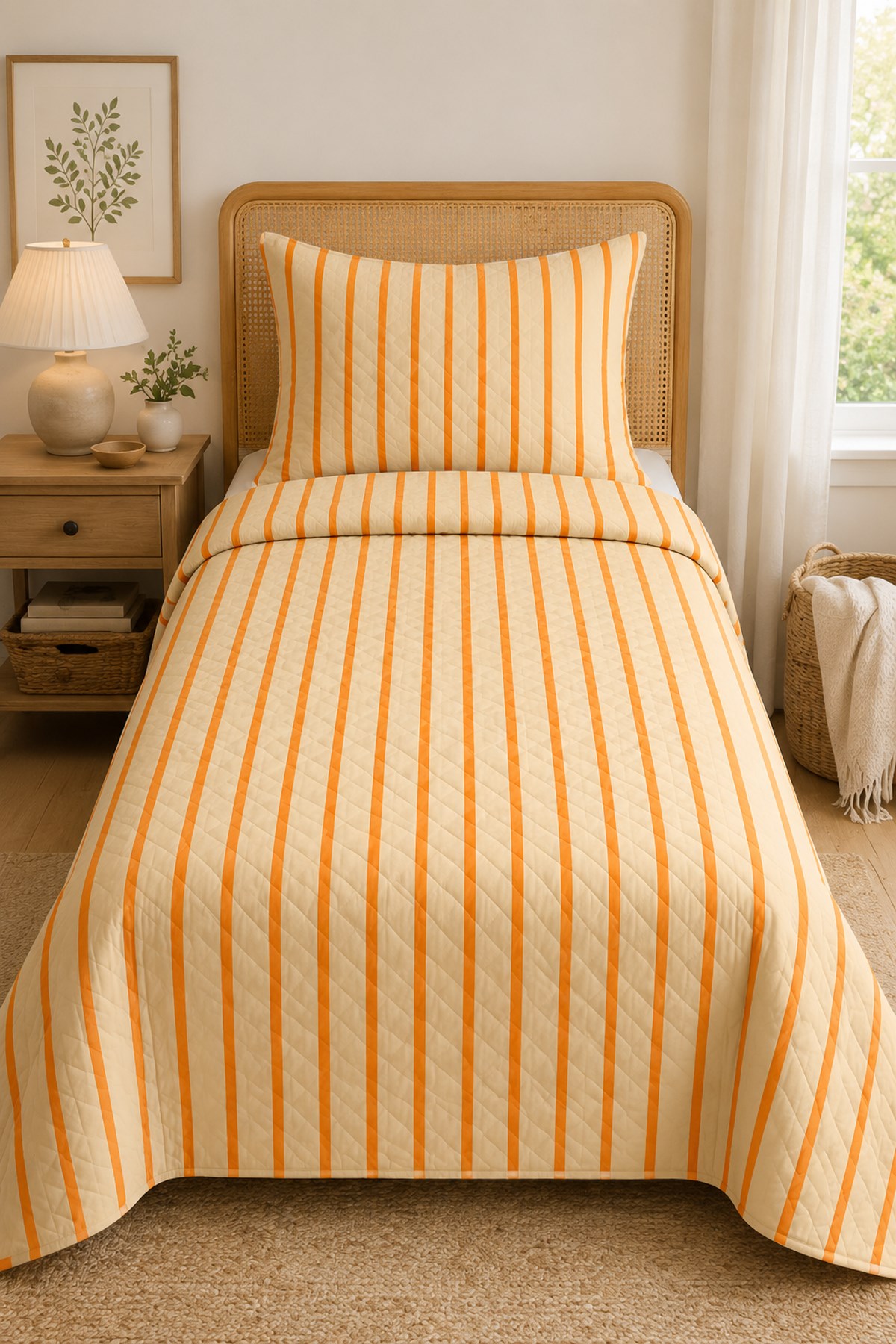 Evdek Genç Odası Tek Kişilik Pike Takımı 160X230 6ETD1 - 7064465