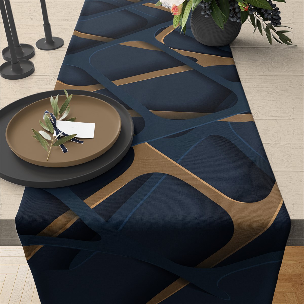 Evdek Geometric Runner Ds18 40x140 Cm