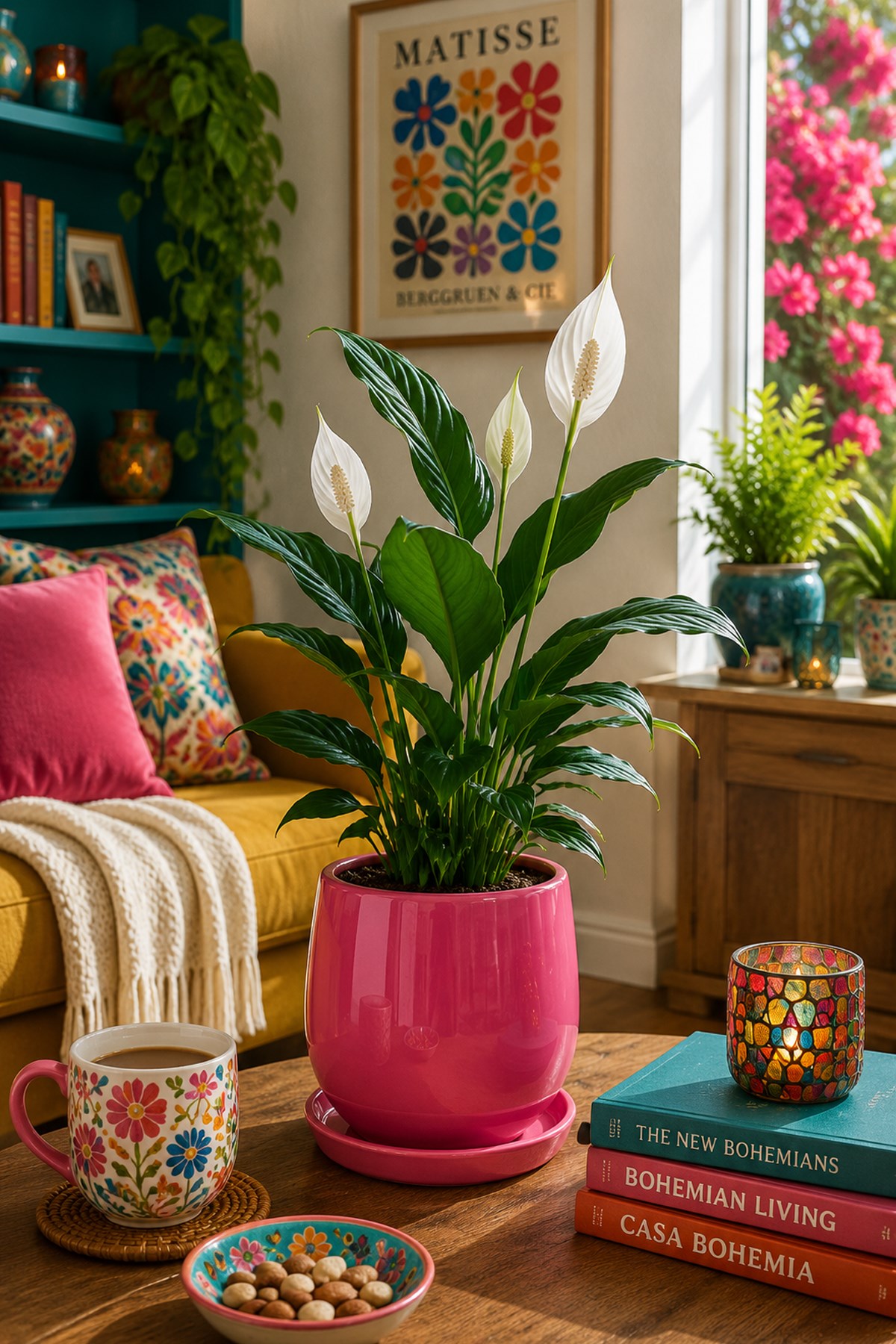 Evdek Tabaklı Armut Pembe Çömlek Saksı 15x15 Cm - 7035731