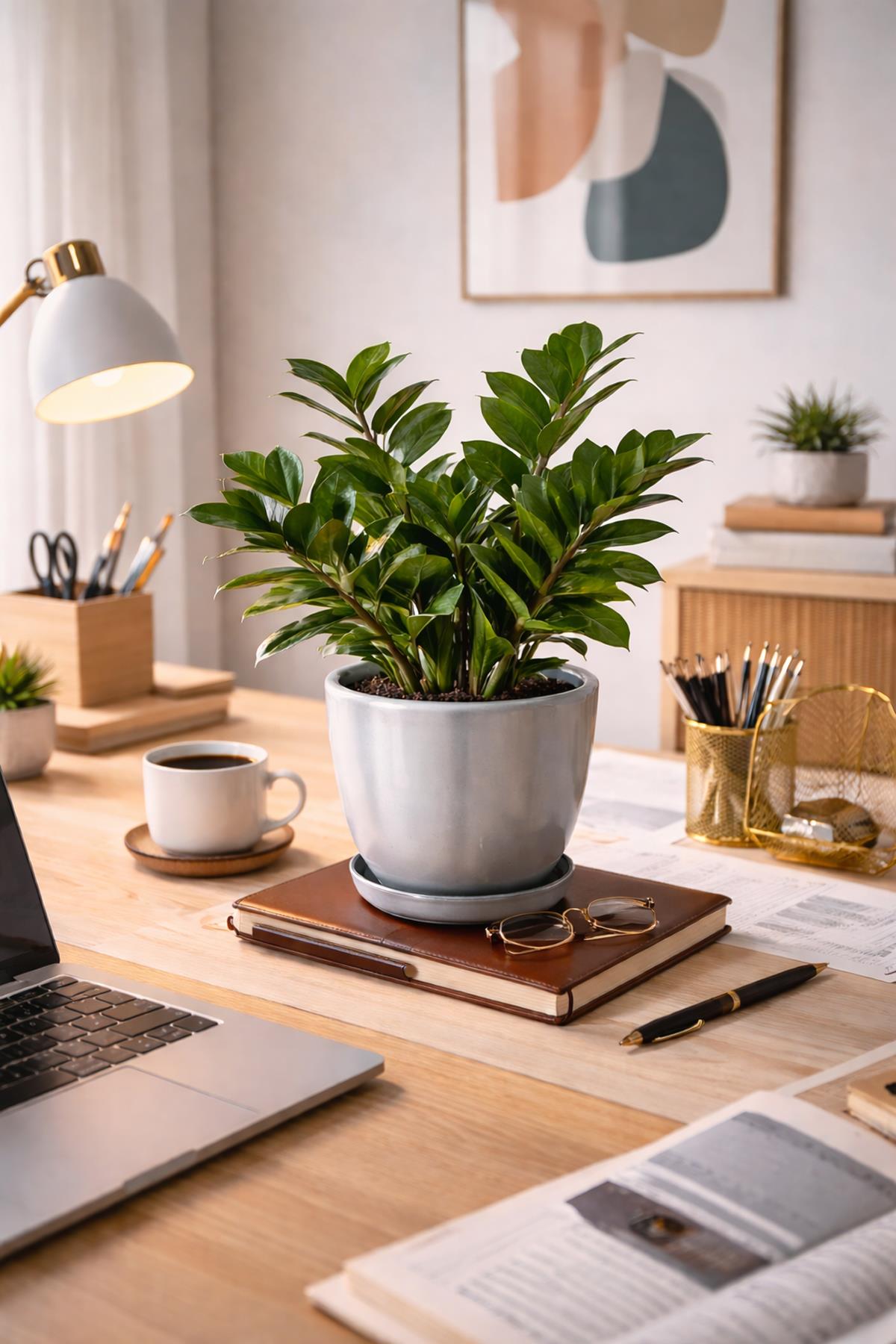 Evdek Tabaklı Gümüş U Çömlek Saksı 16x16 Cm