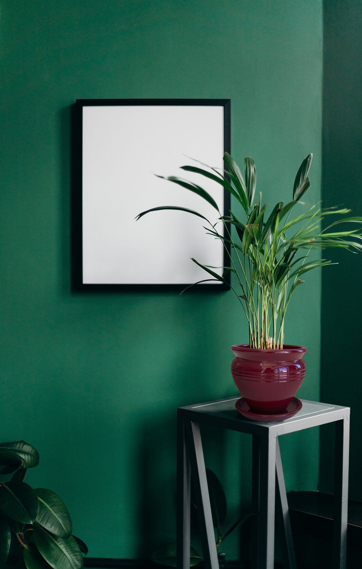 Evdek Tabaklı Klasik Bordo Çömlek Saksı 19x19 Cm