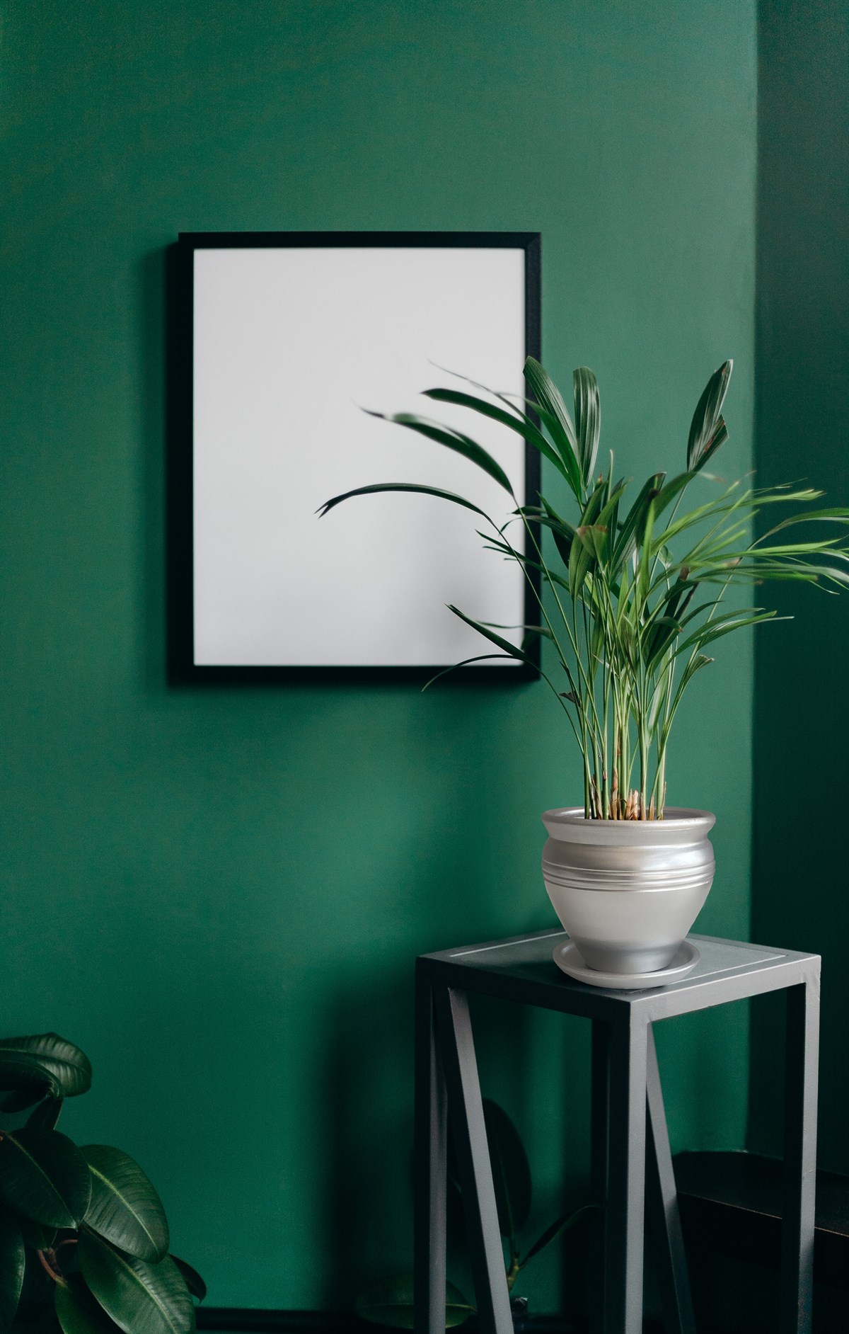 Evdek Tabaklı Klasik Gümüş Çömlek Saksı 19x19 Cm