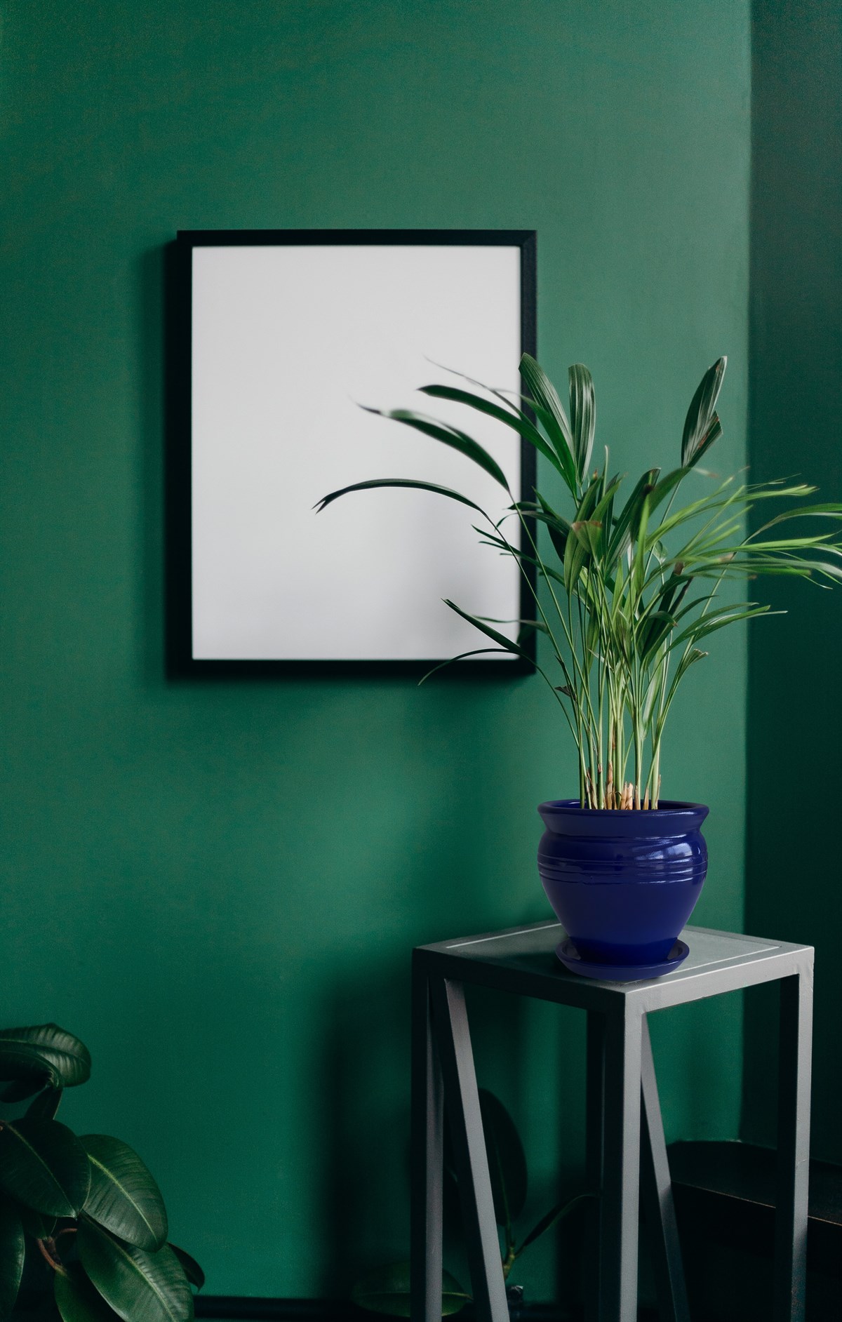 Evdek Tabaklı Klasik Lacivert Çömlek Saksı 19x19 Cm