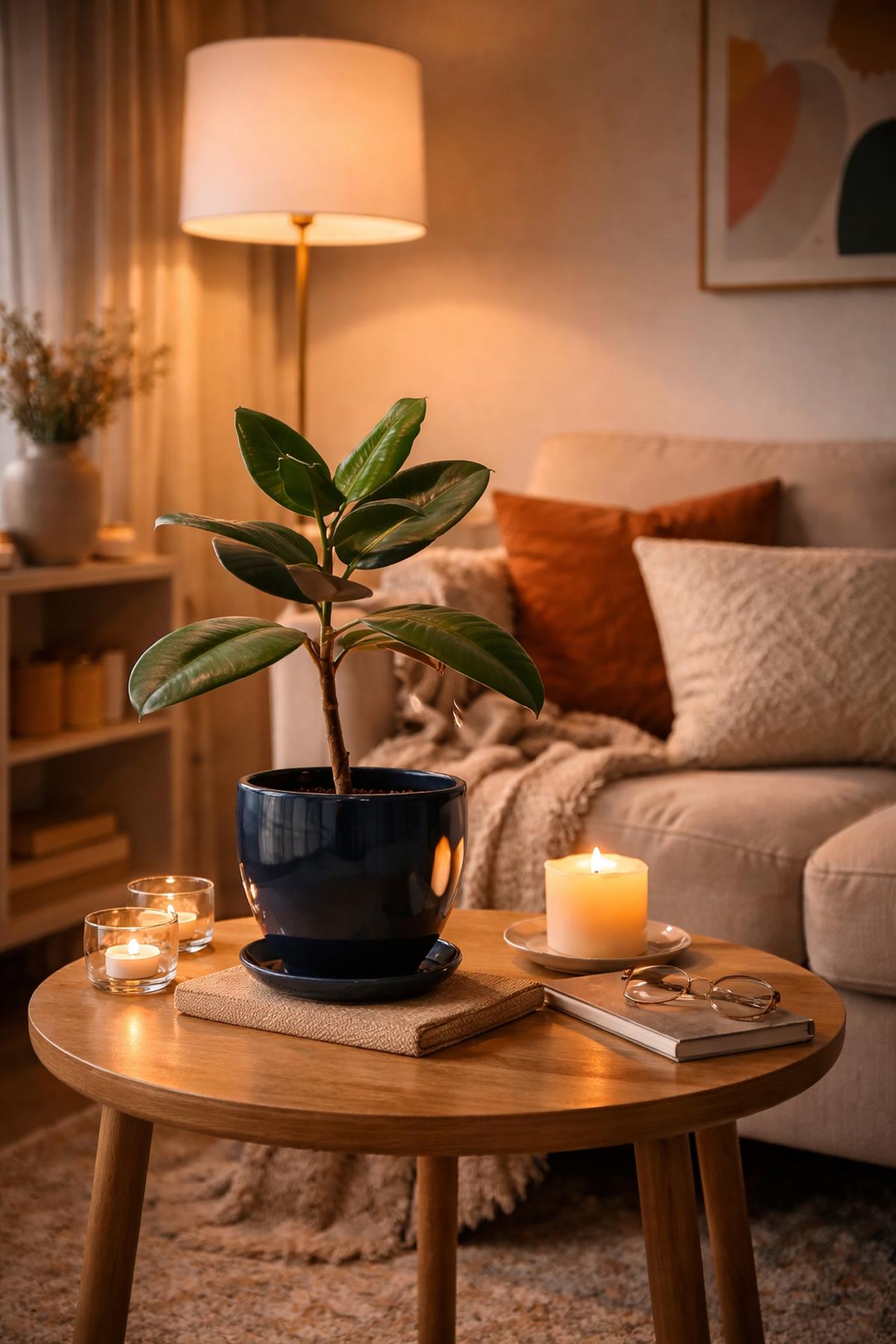 Evdek Tabaklı Siyah U Çömlek Saksı 16x16 Cm