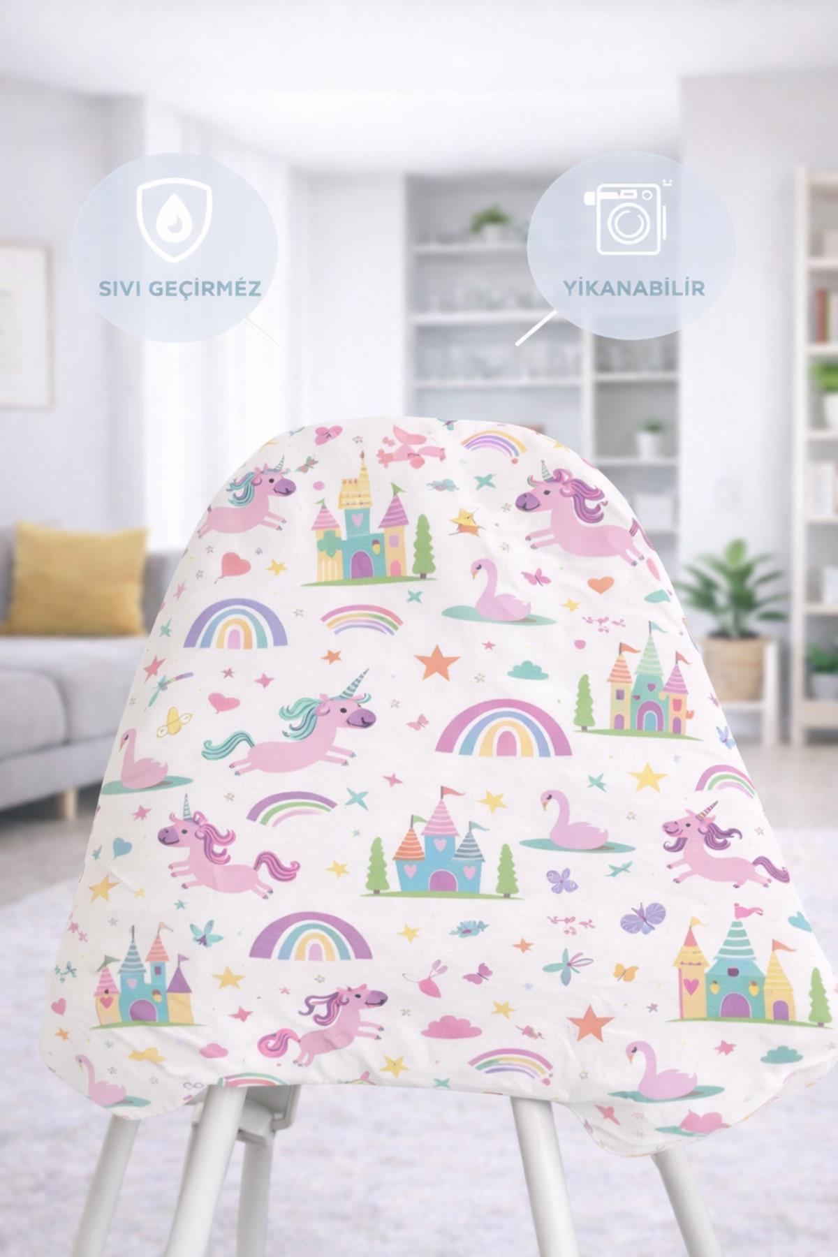 Evdek Water Repellent,Yer/ Mama Sandalyesi Altı,Aktivite,Yemek ve Oyun Örtüsü 6EMD9 - 7061952