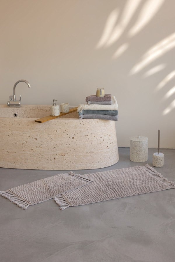 İrya Belina Banyo Paspası Küllü Gri 40x60+60x90 Cm - 202602109