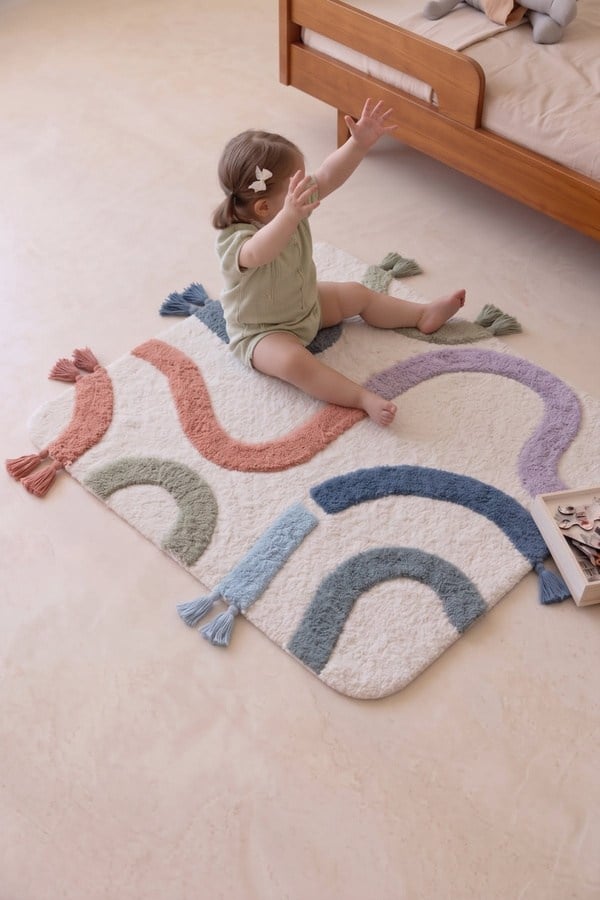 İrya Journey Çocuk Odası Paspası Yuvarlak 90x90 Cm - 202603007