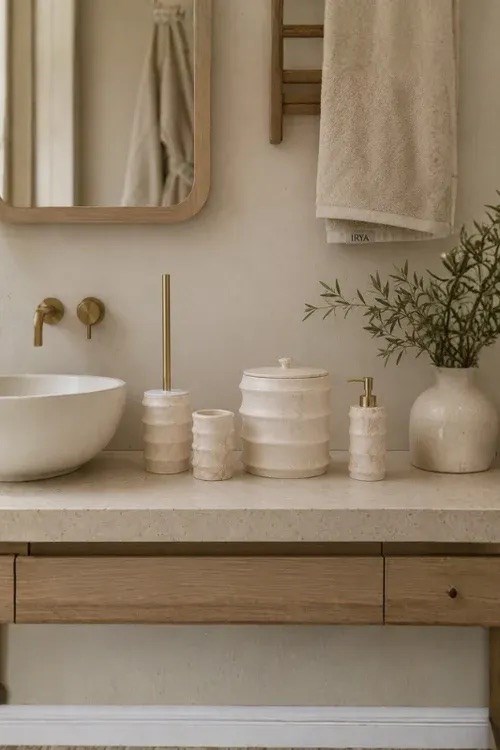 İrya Nova Banyo Aksesuar Seti 4 Parça Ekru - 102415