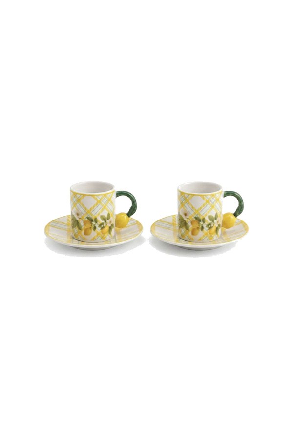 Lucky Art Citron Bone Kahve Fincan Takımı 4 Parça 90 cc - LYSE 013