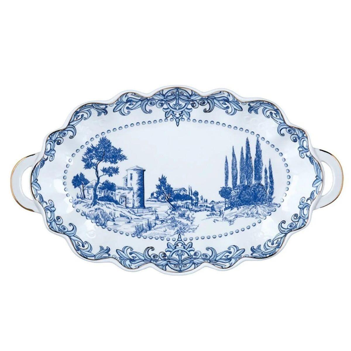 Lucky Art Florance Bone Oval Servis Tabağı 17 Cm - LYHD 741