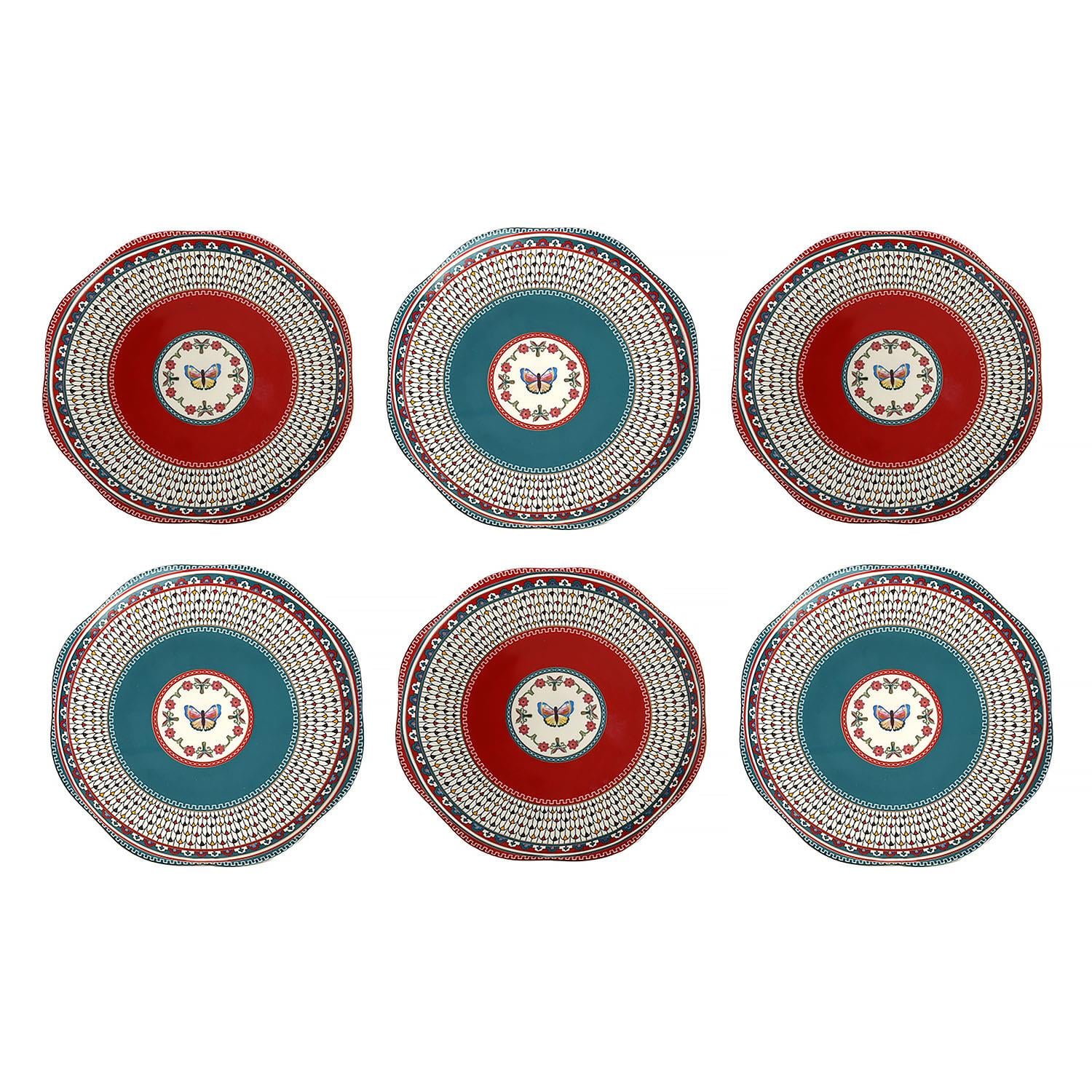 Lucky Art Liora Bone Servis Tabak Seti 6'lı 27 Cm - LYTH 068