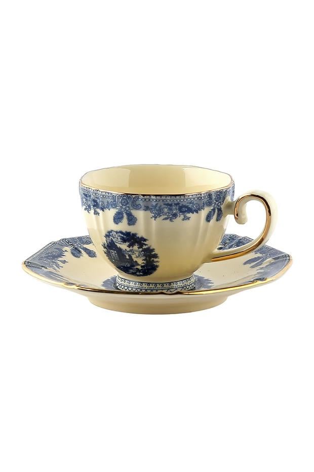 Lucky Art Margaret New Bone Çay Fincan Takımı 12 Parça - LYRU 095
