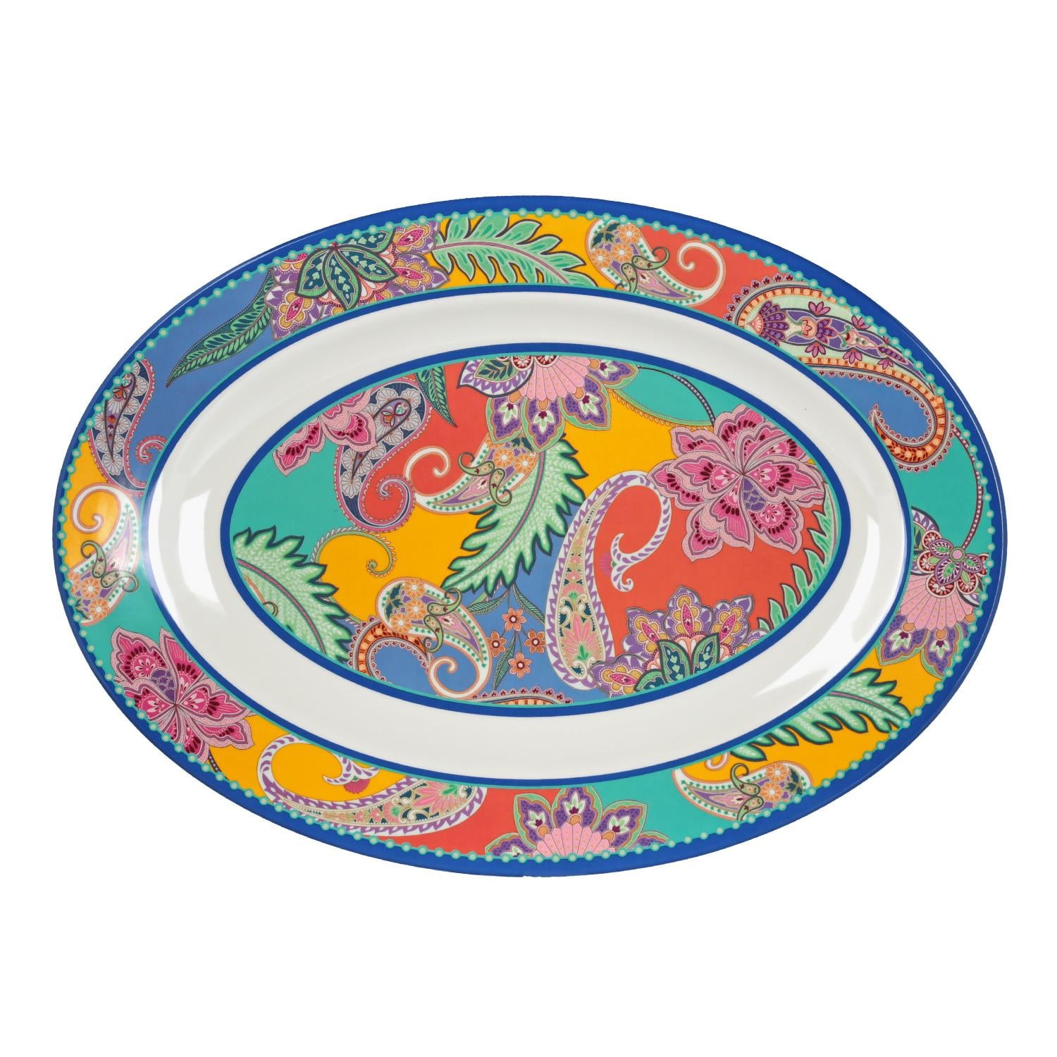Lucky Art Paiselle Oval Sunum Tabağı 2'li 41 Cm