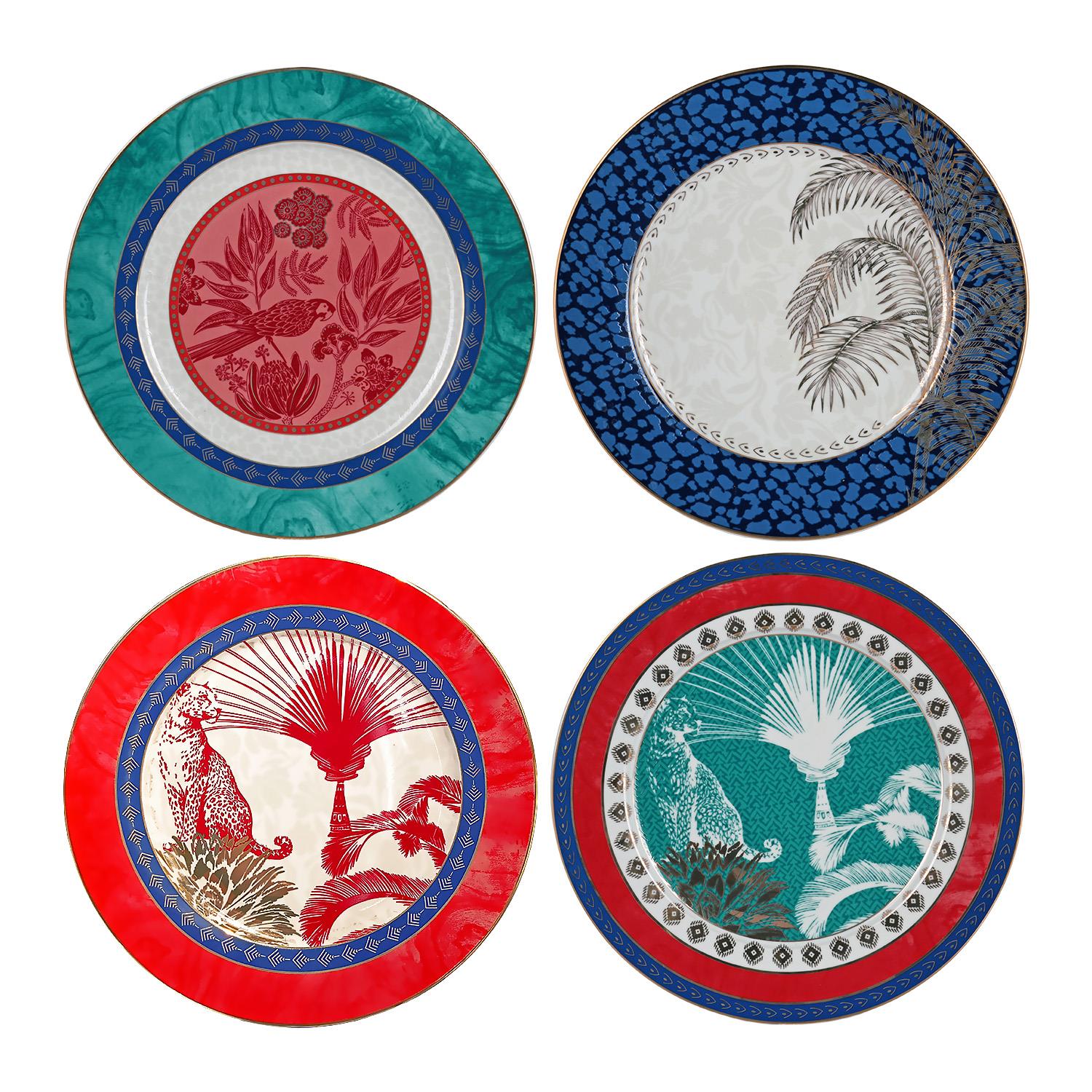 Lucky Art Palmera Bone Servis Tabak Seti 4'lü 20 Cm