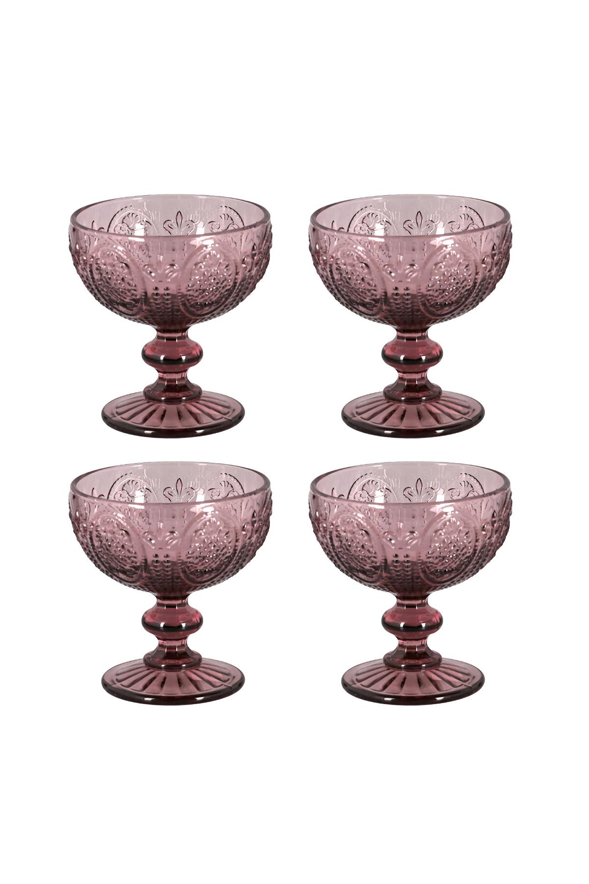 Lucky Art Velora Cam Kase Seti Mor 4 Parça