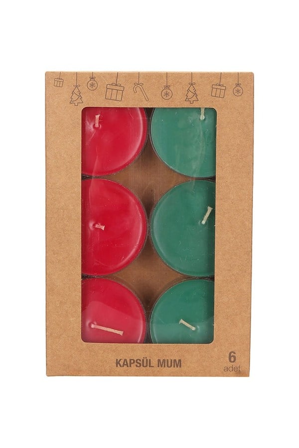 Porland Christmas Glow Capsül Mum 6'lı - 04STY011886