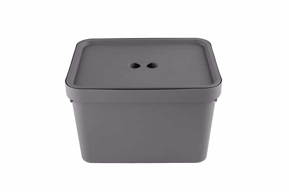 Porland Conforte Antrasit Kapaklı Organizer 18 lt