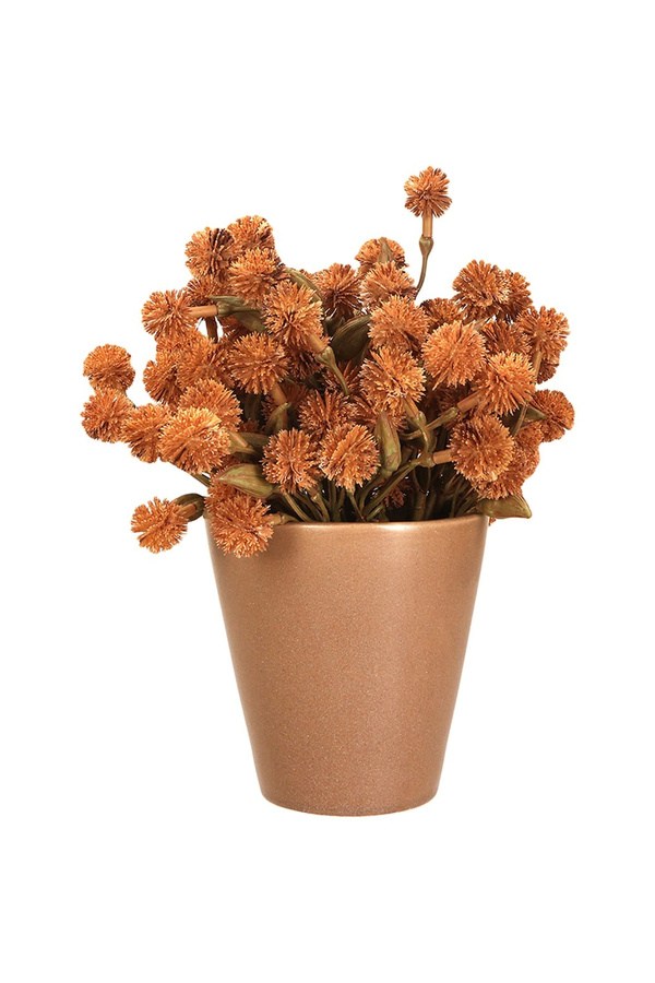 Porland Diken Topu Kahve Yapay Bitki 20 Cm - Porland Diken Topu Kahve Yapay Bitki 20 Cm