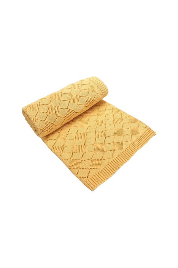 Porland Harmony Bebek Pamuk Battaniye Hardal 80x100 Cm - 04STY010904