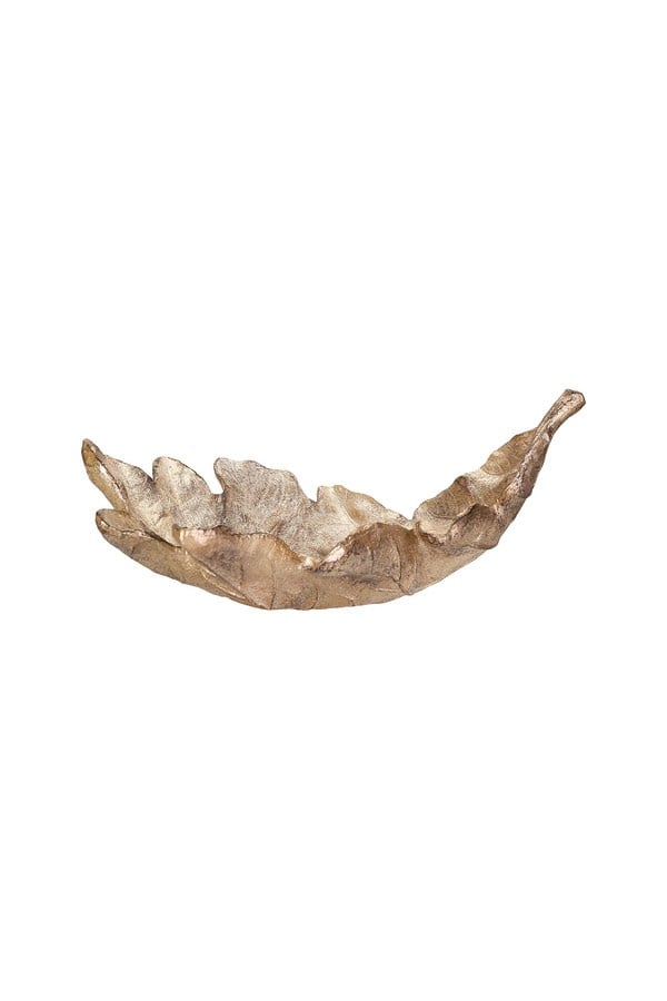 Porland Meşe Yaprağı Dekoratif Tabak 30x14 Cm - 04STY011680