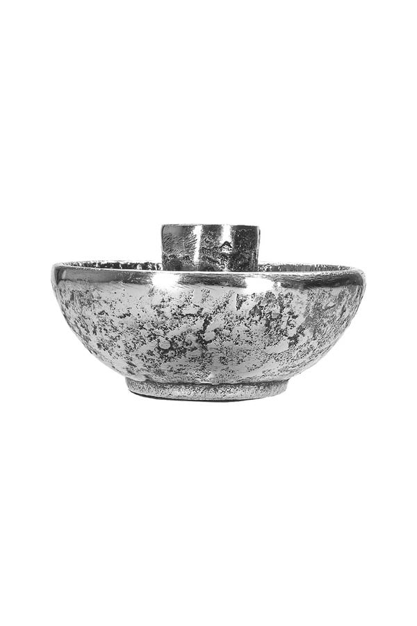 Porland Nia Gümüş Rengi Mumluk 11x5,5cm - 04STY011853