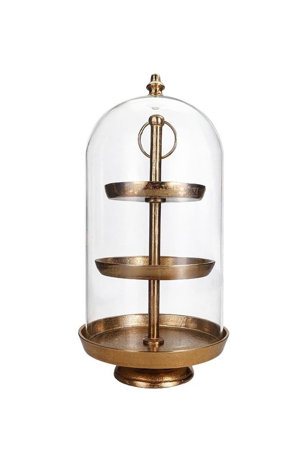Porland Raika Altın 3 Katlı Kapaklı Stand 22x49 Cm - 04STY010498