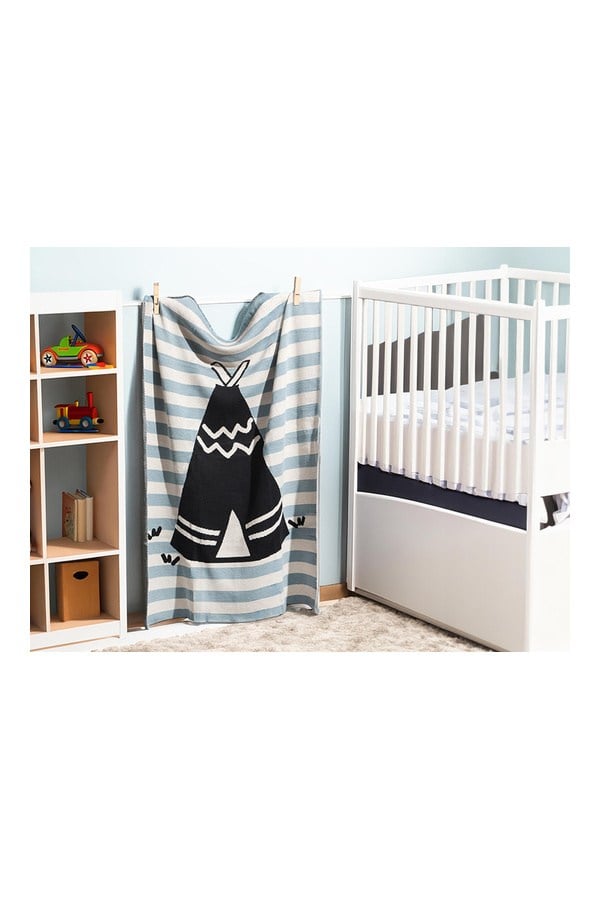 Porland Tribe Bebek Pamuk Battaniye 80x100 Cm - 04STY009152