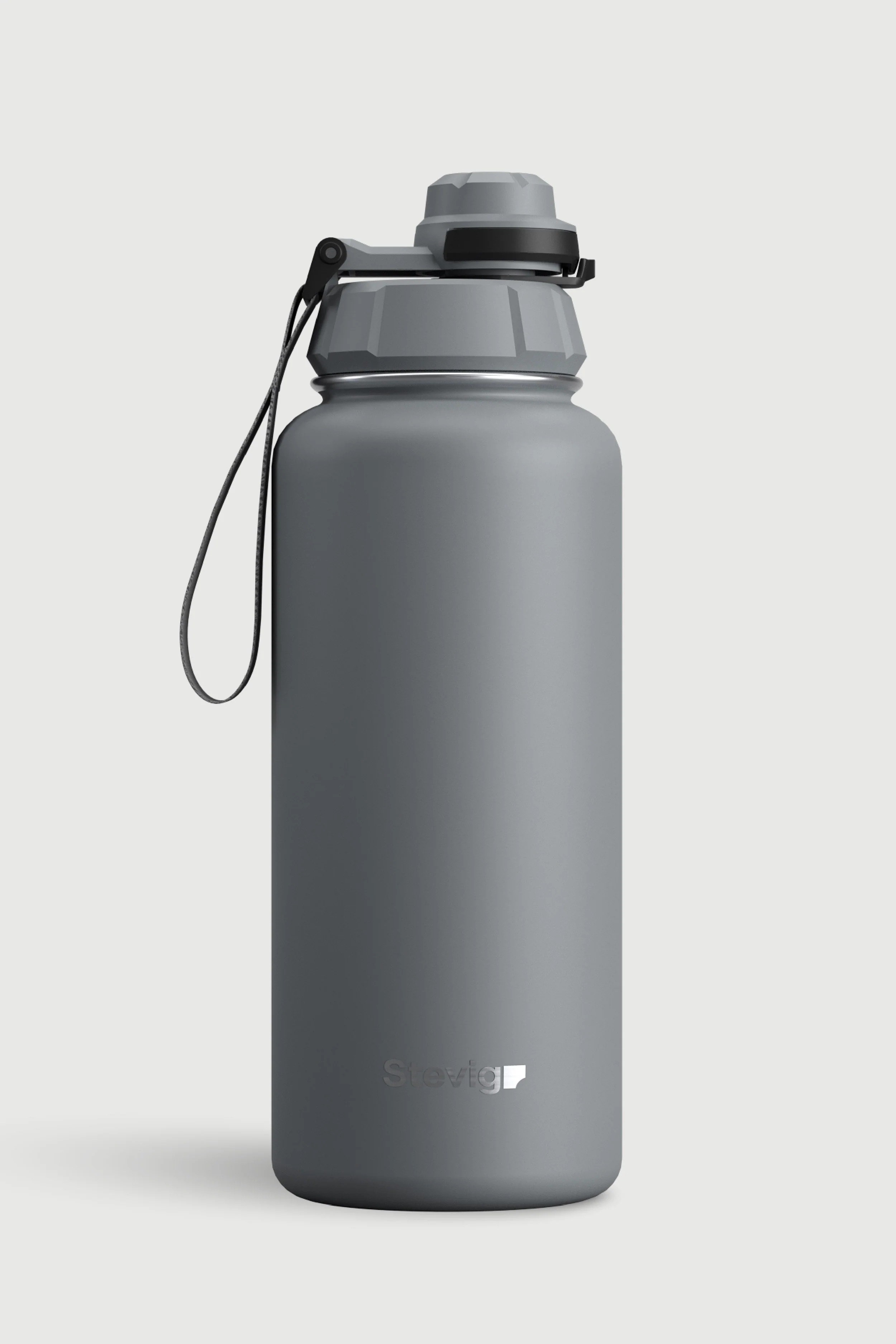 Stevig 1 Hand Leak-Proof Sızdırmaz Çelik Termos Grey 1000 ml - 961110004964