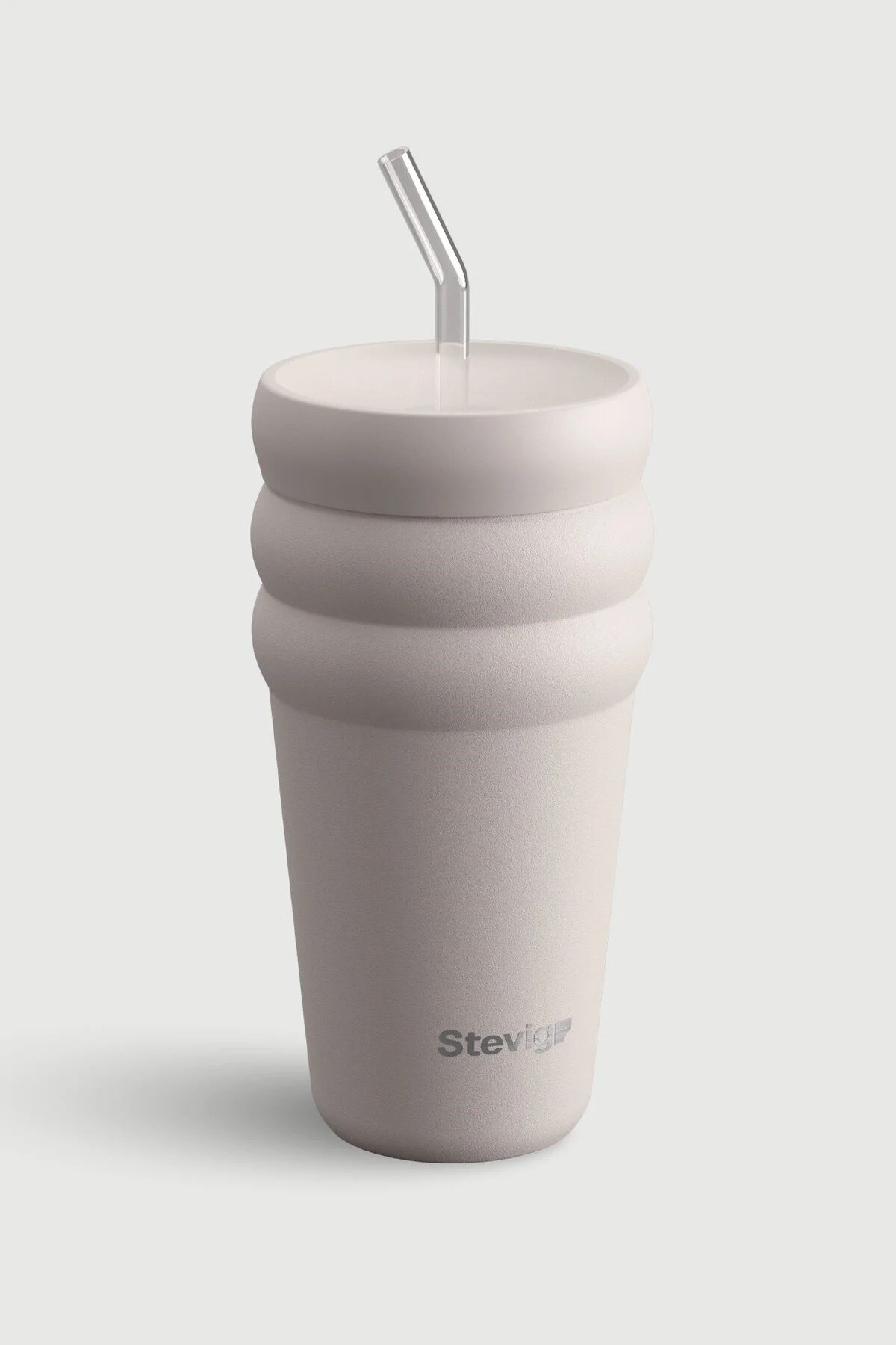 Stevig 3 Bubble Two-Cap Straw Tumbler Çelik Termos Crushed Rock 600 ml - 961110006127