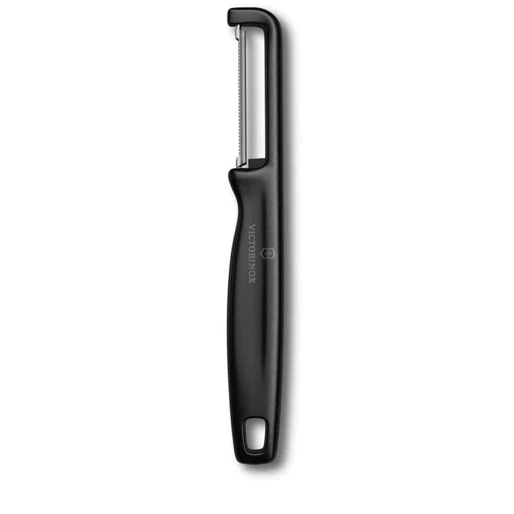 Victorinox IOTA Tırtıklı Kenar Çift Taraf Siyah Soyacak - 6.0943.3