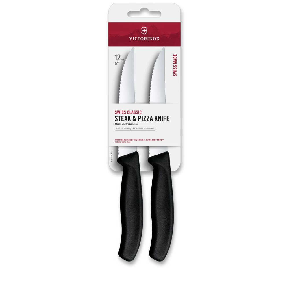 Victorinox Swiss Classic Tırtıklı Biftek Bıçağı Siyah 2'li 12cm - 6.7933.2B