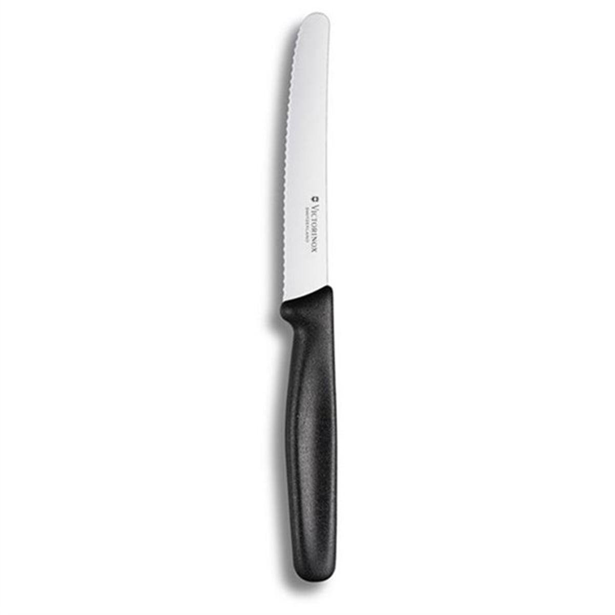 Victorinox SwissClassic Domates & Sosis Bıçağı Siyah 11 Cm